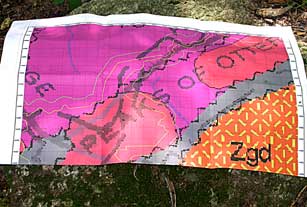 Geological map covering Peaks of Otter area of Blue Ridge Parkway.